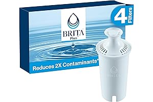 Brita Xtra High-Density Pitcher and Dispenser Filter, 4-Pack