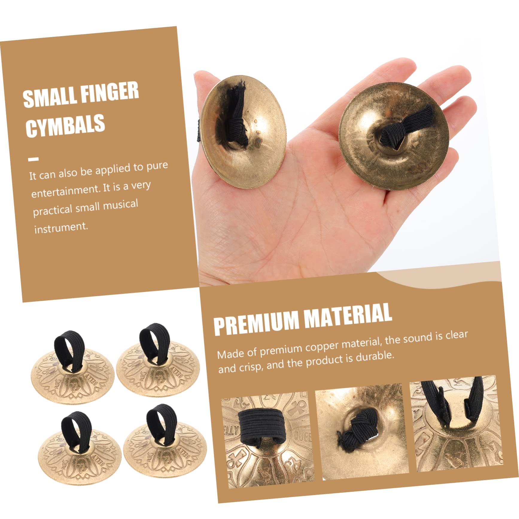Supvox 4 Fingerzimbeln Für Bauchtanz Kleine Handinstrumente Mit Klarem Für Junge Mädchen Und Tänzer Langlebig Und Praktisch Für Rhythmisches Und Hobbys