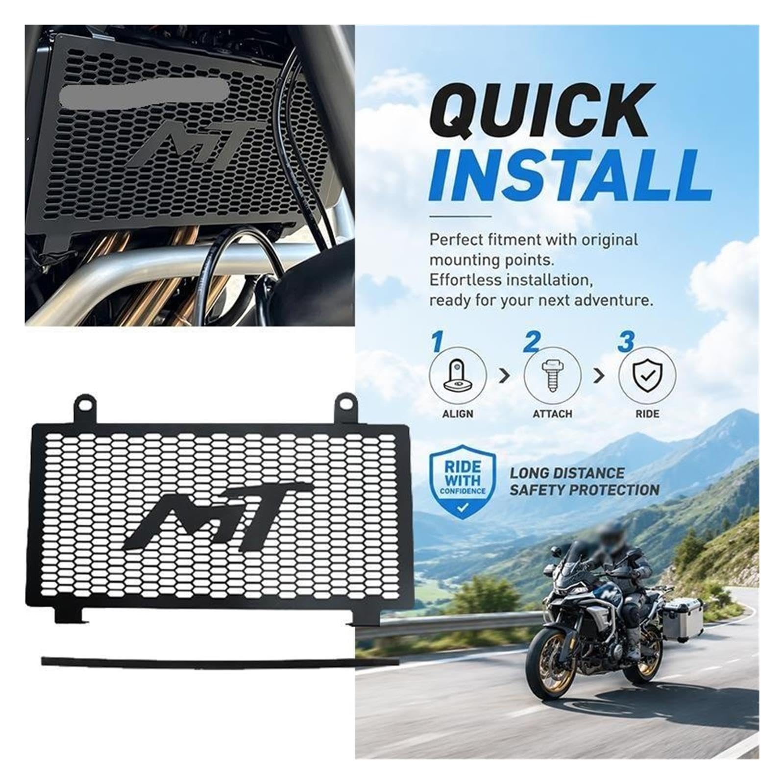Dla CFMOTO 700MT/IBEX 700 2024-2026 Osłona Chłodnicy Motocykla