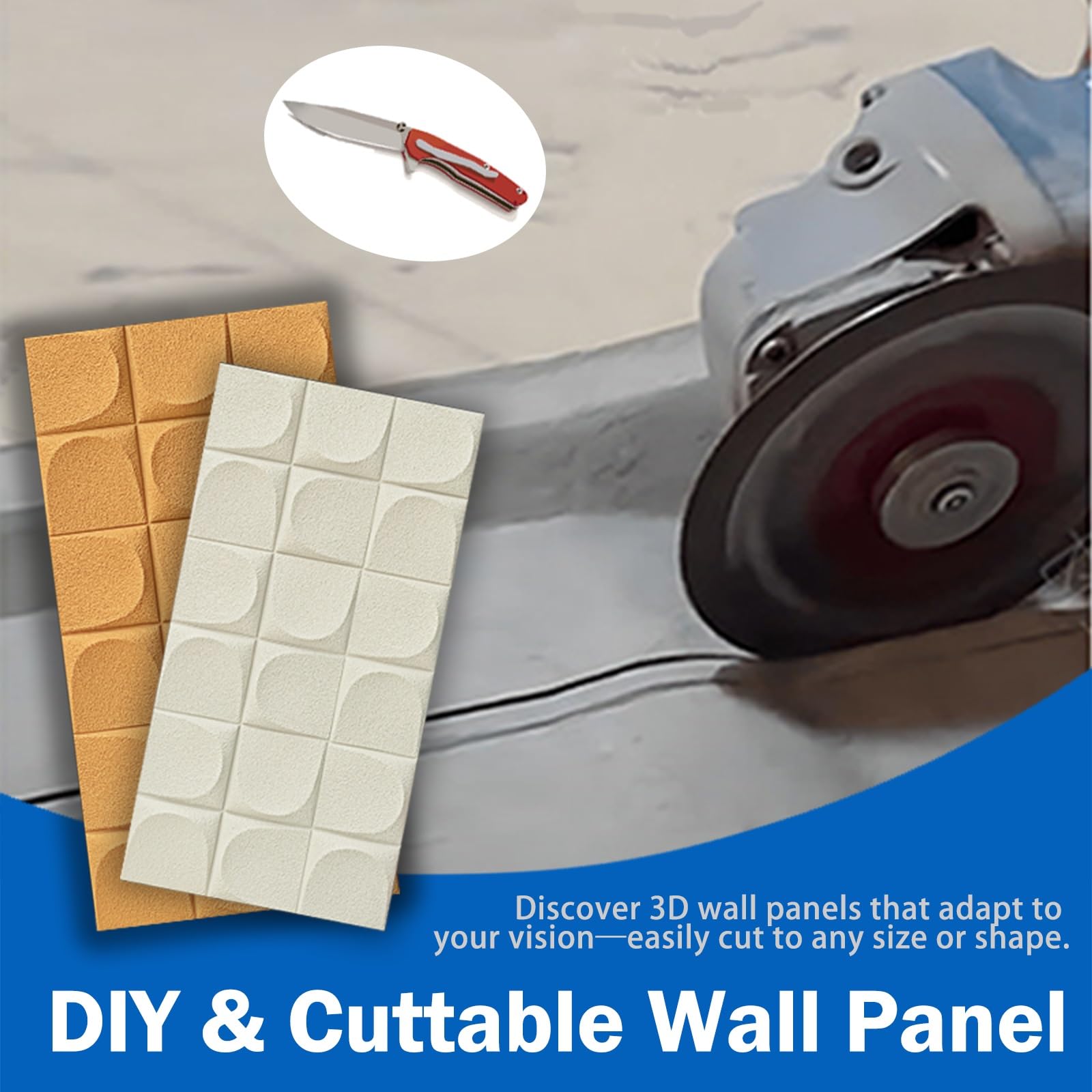 paneles decorativos para pared Paneles de pared texturizados 3D para decoración de interiores y exteriores, ideales para alquileres, paquete de 4 paneles de poliuretano, fácil instalación, para hotele