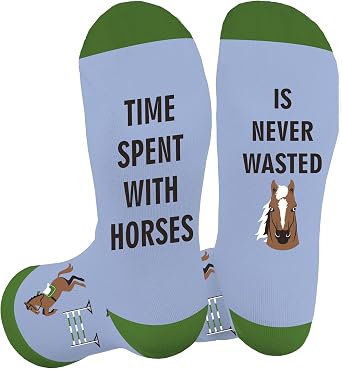 Novelty Socks Horse Gifts for Women Men Birthday Mothers Day Xmas Horses Themed Gifts for Horse Lovers Adult Girls