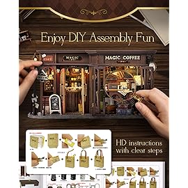 CUTEBEE Dollhouse Miniature with Furniture, DIY Wooden Dollhouse Kit Plus Dust Proof, Creative Room Idea