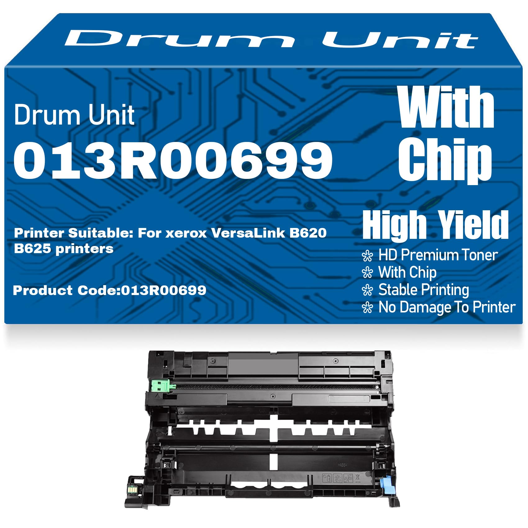 Unità tamburo di imaging compatibile 013R00699 per Xerox VersaLink B620 B625 Stampanti,1PC-Black