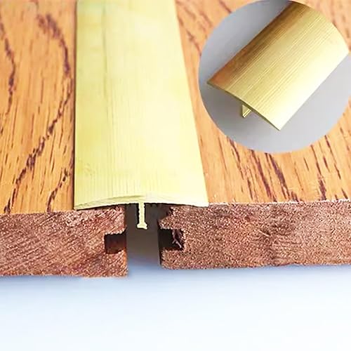 Tira de transición de suelo de moldura en T, tiras de umbral de costura de vinilo, barra de decoración de pared lisa para el hogar, oficina, hotel