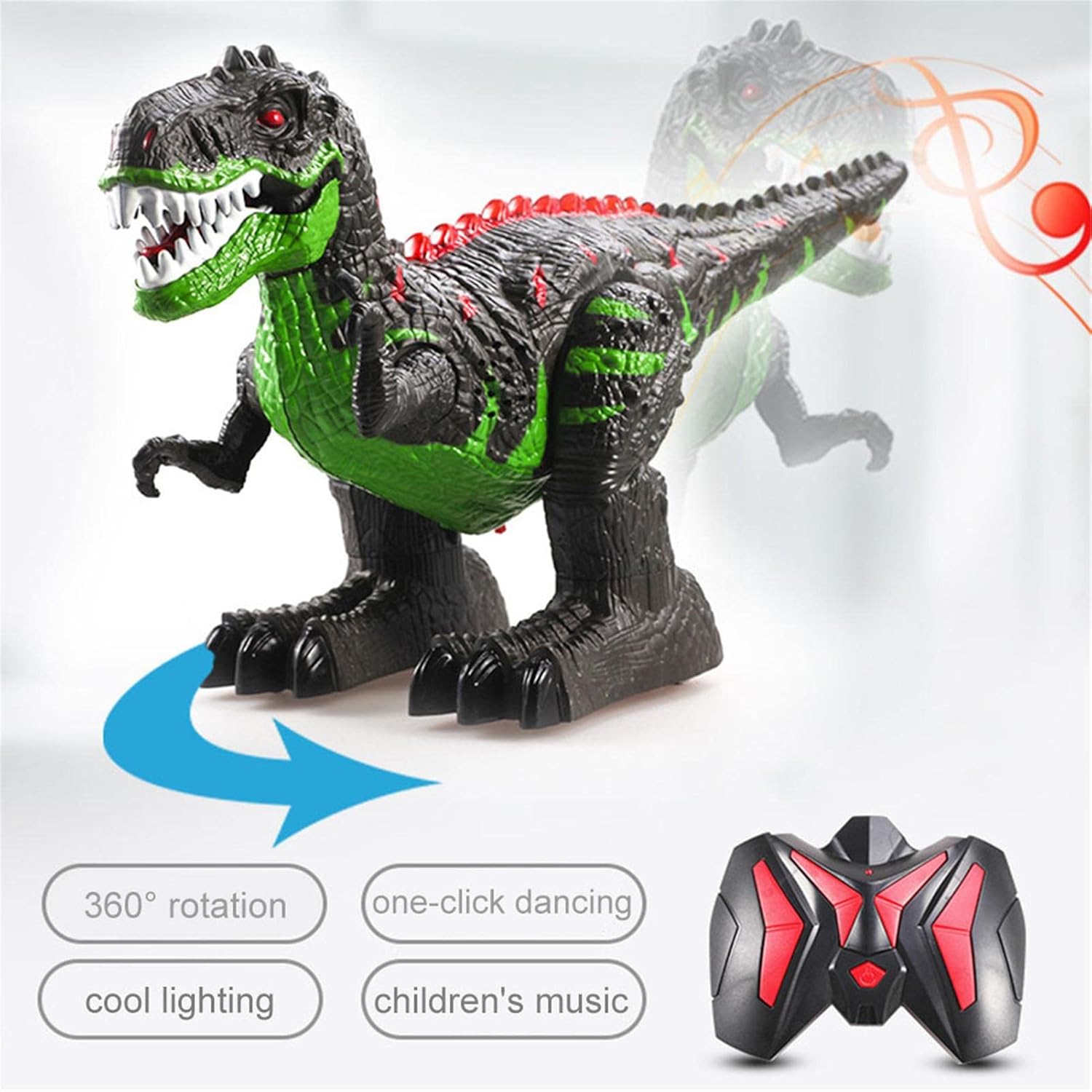 電子歩行恐竜 電子 ライト恐竜 光の音の恐竜のおもちゃ 子供 リアルなティラノサウルスのおもちゃ 対象年齢4 7歳 目が光る 男の子 轟音 Generic Led