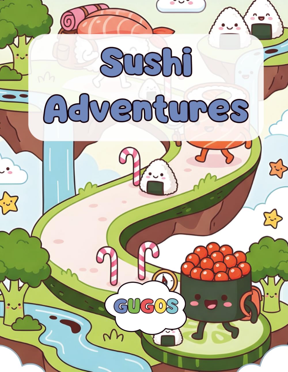 Sushi Adventures: Coloring Book for Adults and Teens Featuring Adorable Animated Sushi Characters with Fun and Simple Designs for Relaxation and Creative Enjoyment