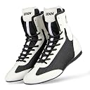 RXN BX-17 High Top Boxing Boots for Men & Women (White/Black, 3) gallery image