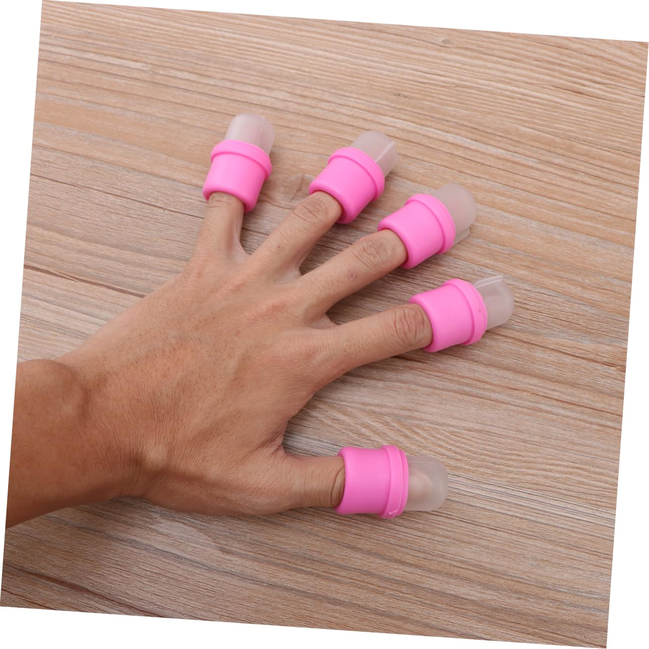 Ipetboom 20pcs Nail Polish Removers Kit Soaker Covers Removing Covers for Fingernail Polish