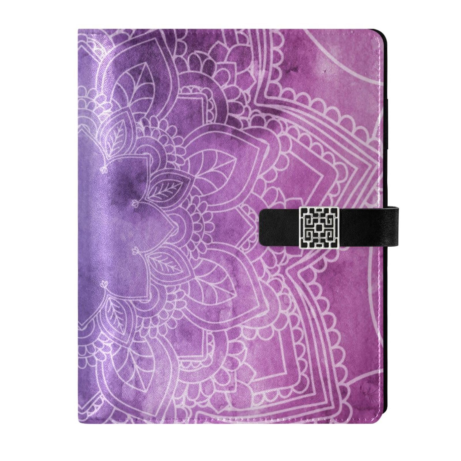 Amazon.co.jp: alaza システム手帳 A5 レザー 6穴リング メモ帳