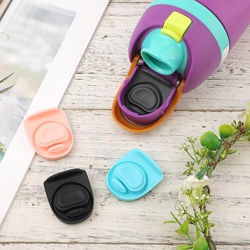 Miniatura 12 de 4 tapones de repuesto para botella, junta de botella de silicona, accesorios para Owala FreeSip de 24 onzas y 32 onzas, piezas de tapa superior