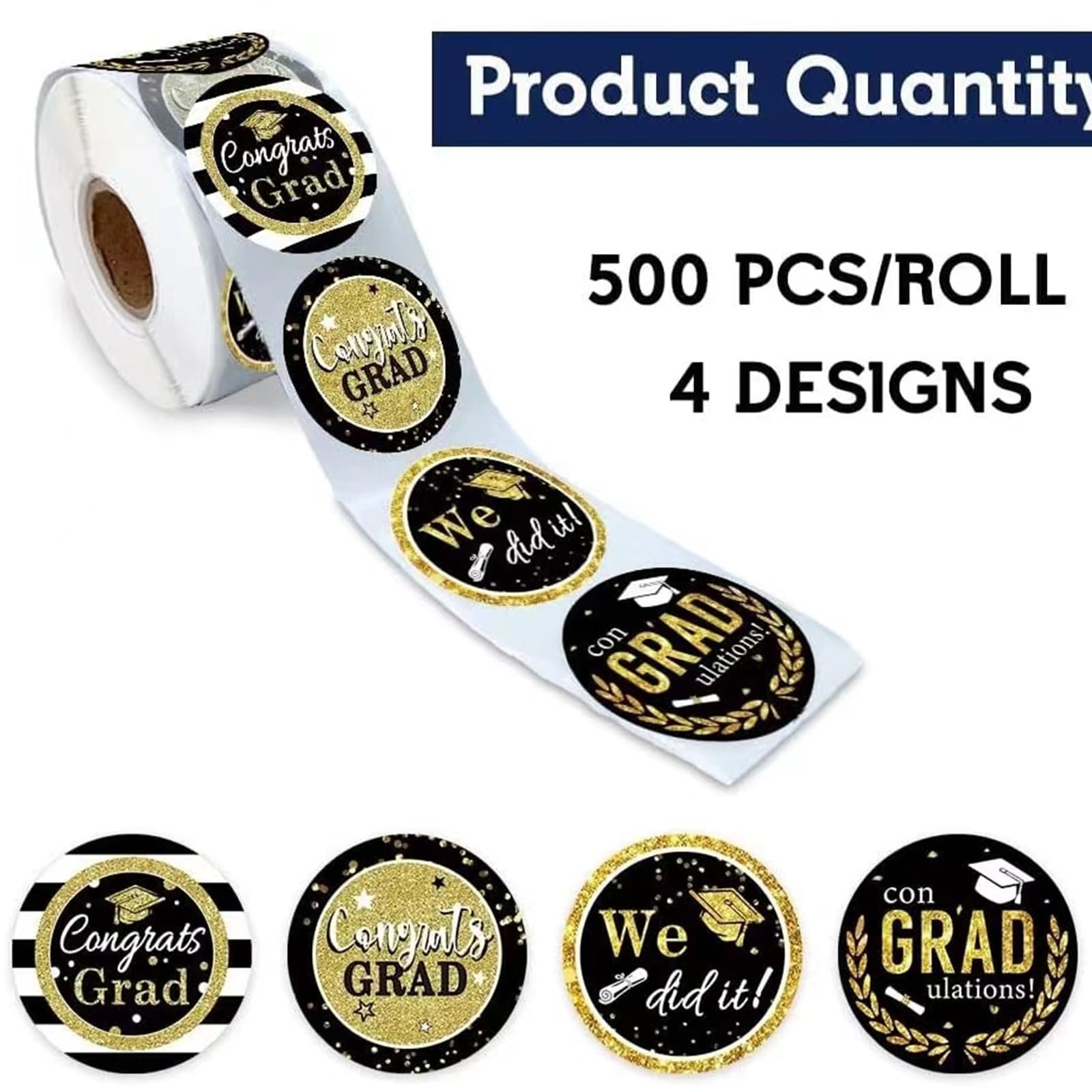 2025 Graduation Stickers 500-Piece Graduation Stickers - Class Of 2025 ...