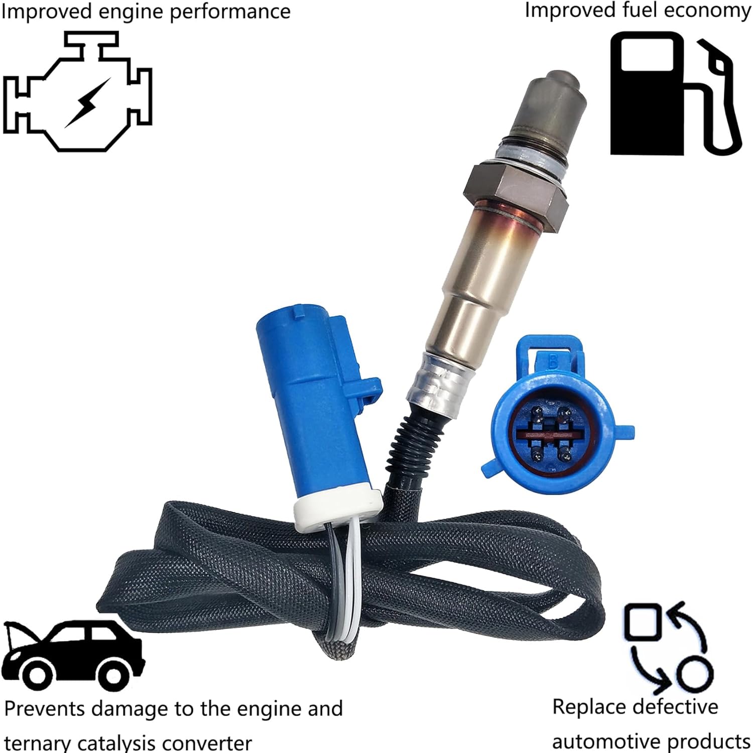 Dropwater Downstream Rear O2 Oxygen Sensor Compatible with Ford 2015 2014 2013 Escape Transit Connect 1.6L,Replaces#234-4577 16744 22538