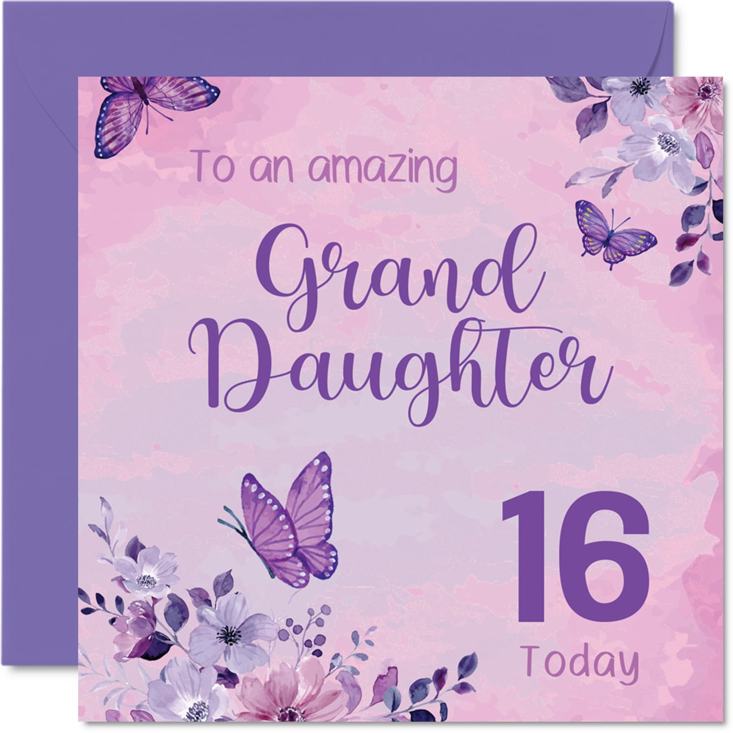 Sweet 16th Birthday Card for Granddaughter