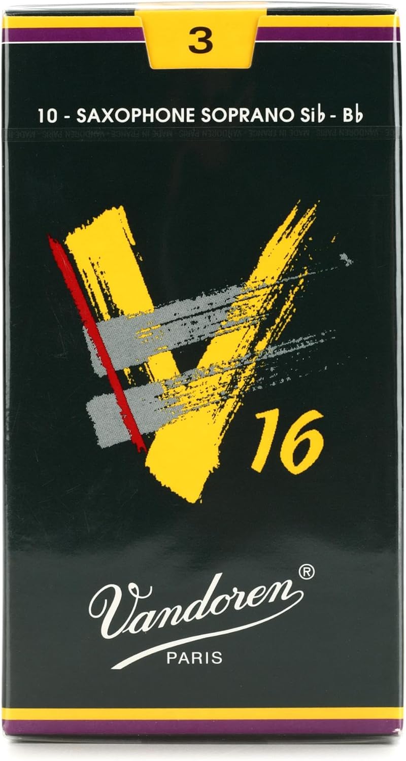 Vandoren SR713 Soprano Sax V16 Reeds Strength 3; Box of 10