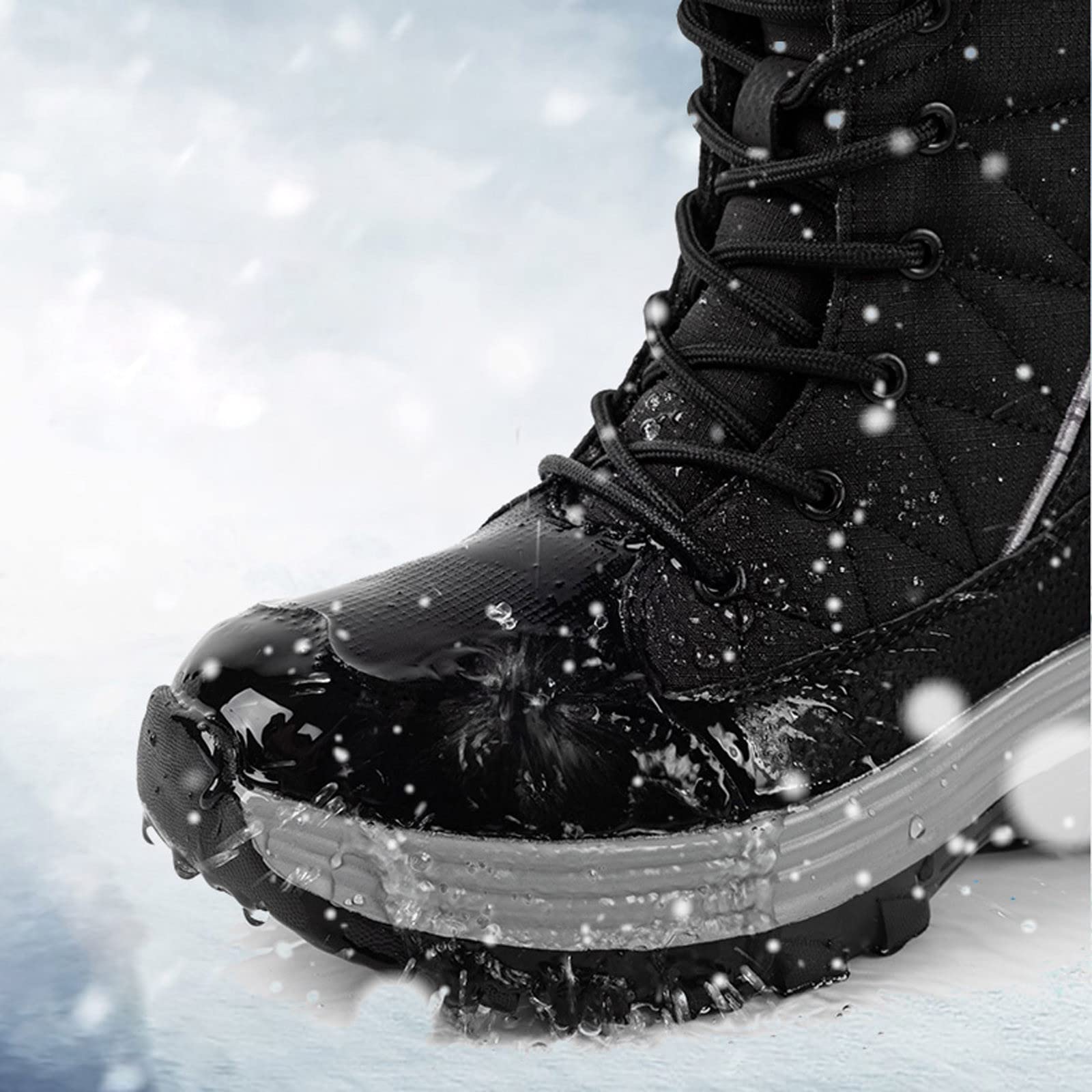 Stivali Donna Invernali,Stivaletti da Neve Pelose Fodera Calda,Antivento Stivali da Passeggio, Moda alla Caviglia Scarponcini con Pelliccia Sintetica