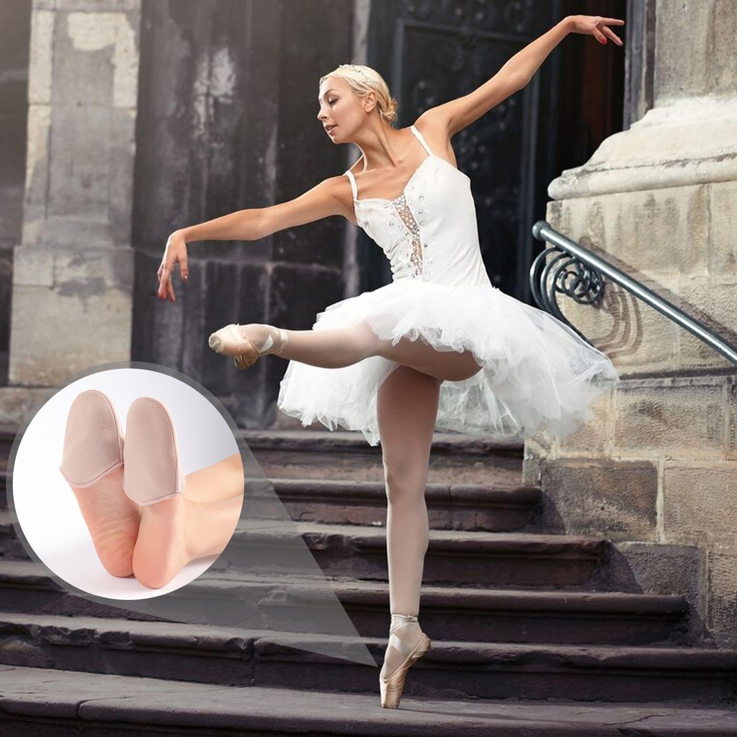Fundas De Encaje Para Ballet, Protectores Para Los Pies, Almohadillas Suaves
