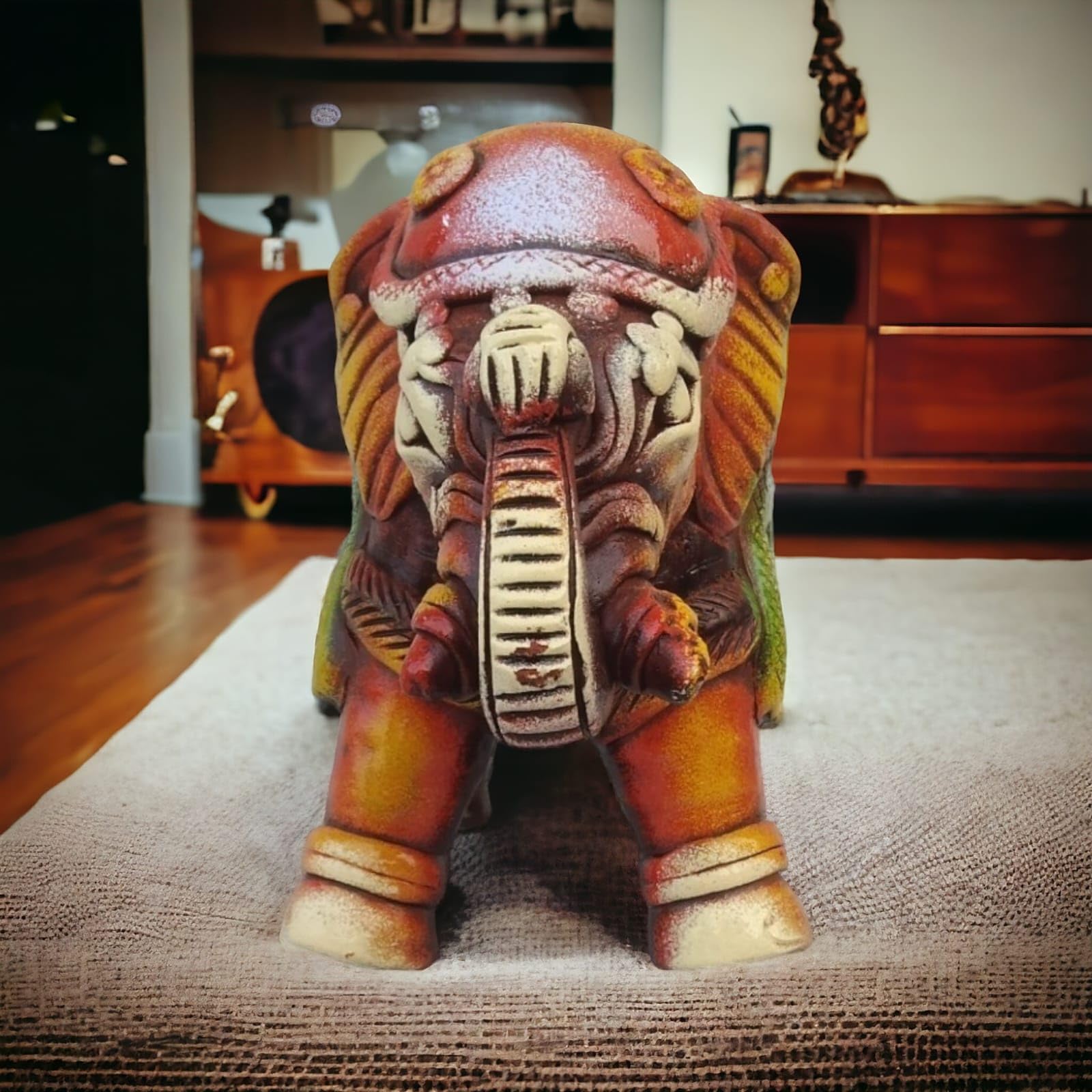 Handcrafted Teracotta Elephant - Distinctive Décor for Your Home and Workplace
