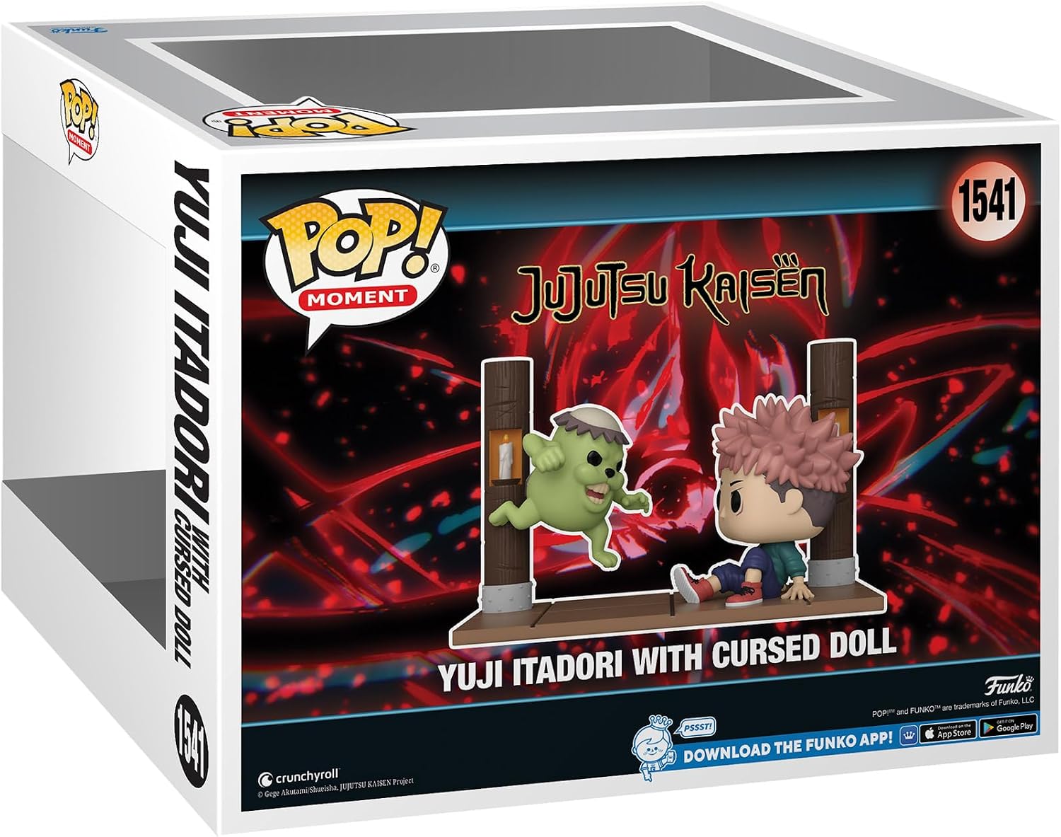 Funko Pop Moment Animation: Jujutsu Kaisen Itadori and Cursed Doll Collectible Vinyl Figure