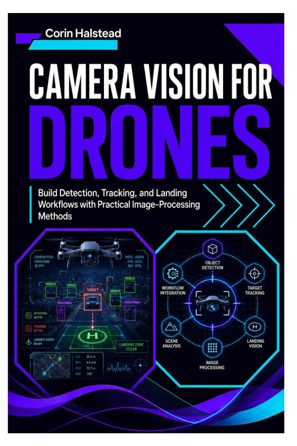 Camera Vision for Drones: Build Detection, Tracking, and Landing Workflows with Practical Image-Processing Methods