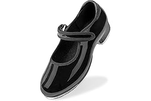 Girls Boys Dance Tap Shoes by Stelle PU Leather Tap Dancing Shoe for Kids