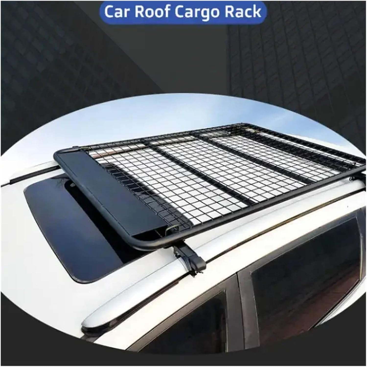 Convenient SUV Roof Luggage Carrier with Steel Roof Rack Basket Exterior Accessories for Car Mounting Ladder Hitch and Luggage Universal Roof Rack image 2