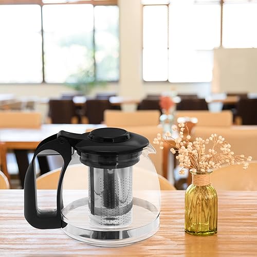 Miniatura 7 de Tetera portátil Estufa china Tazas de té transparentes Tetera de vidrio para el hogar, tetera de té, tetera de té suelta, tetera con filtro Tetera