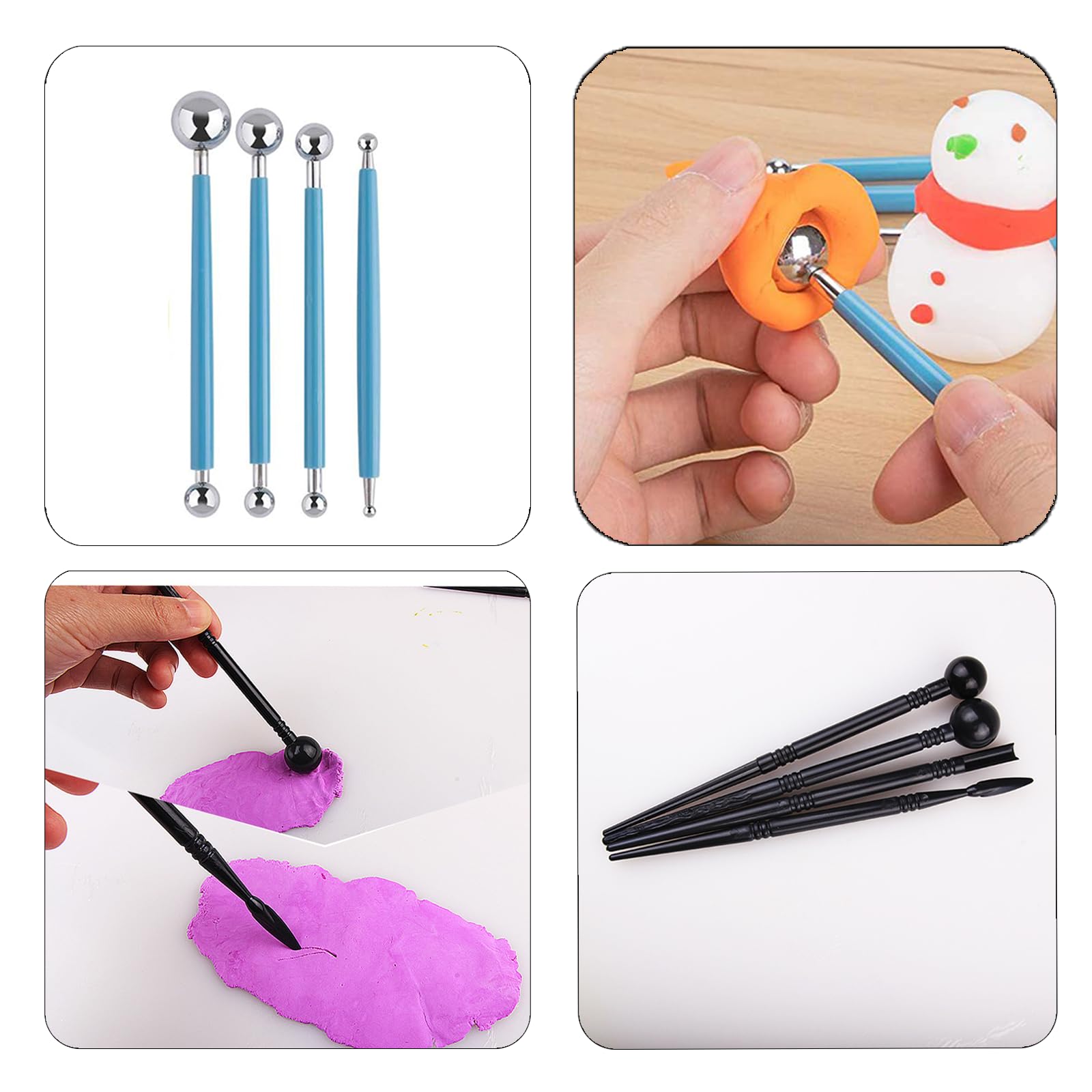 Lot de 25 Outils Kit Poterie pour Poterie, Kit D'outils Poterie, Argile outils argile Clay Sculpting Tools, Outil de Poterie Sculpture pour Débutants, Outil Sculpture Argile pour Céramique Lot de 25 Outils Kit Poterie pour Poterie, Kit D'outils Poterie, Argile outils argile Clay Sculpting Tools, Outil de Poterie Sculpture pour Débutants, Outil Sculpture Argile pour Céramique