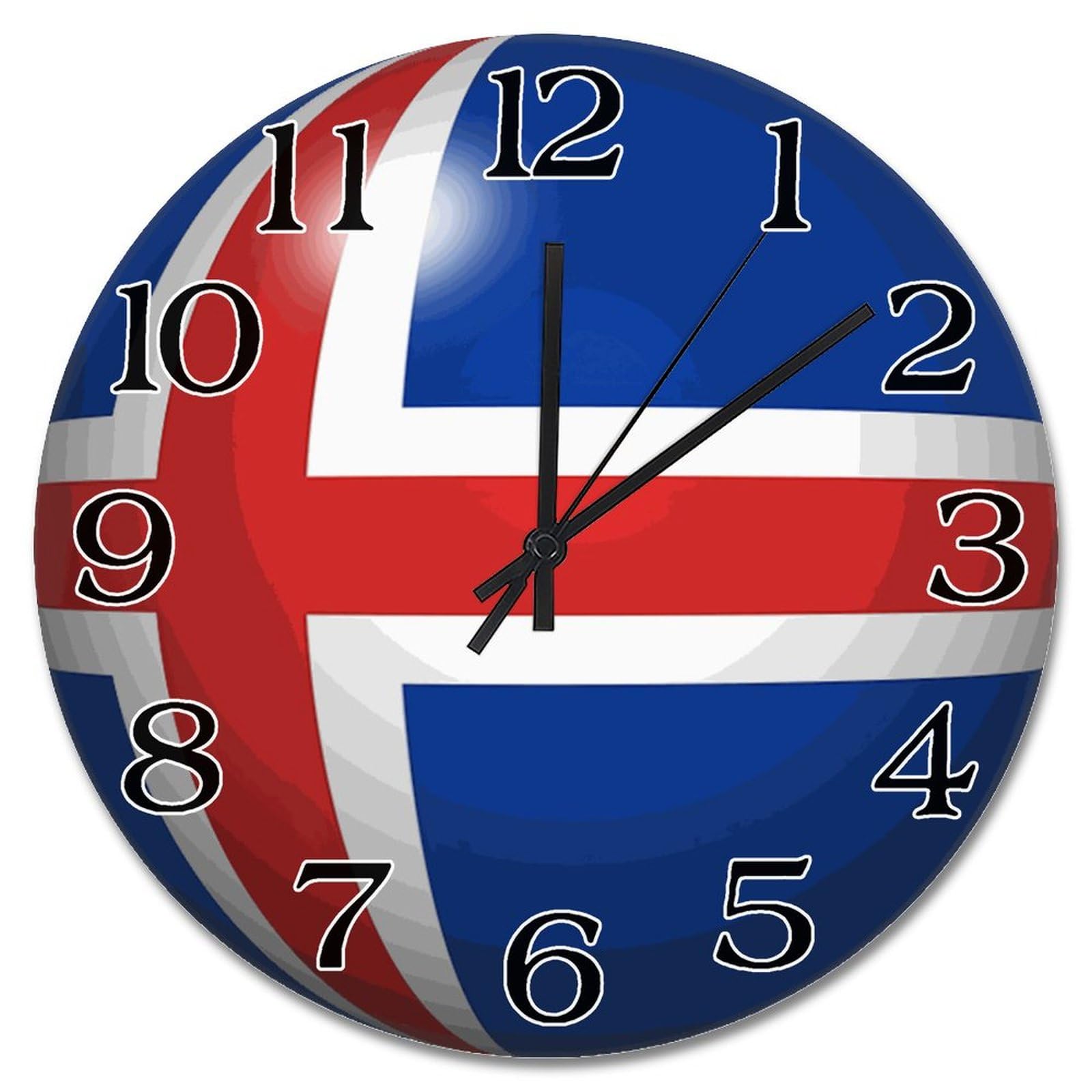 Horloge murale Islande pour salon et chambre ambiance scandinave