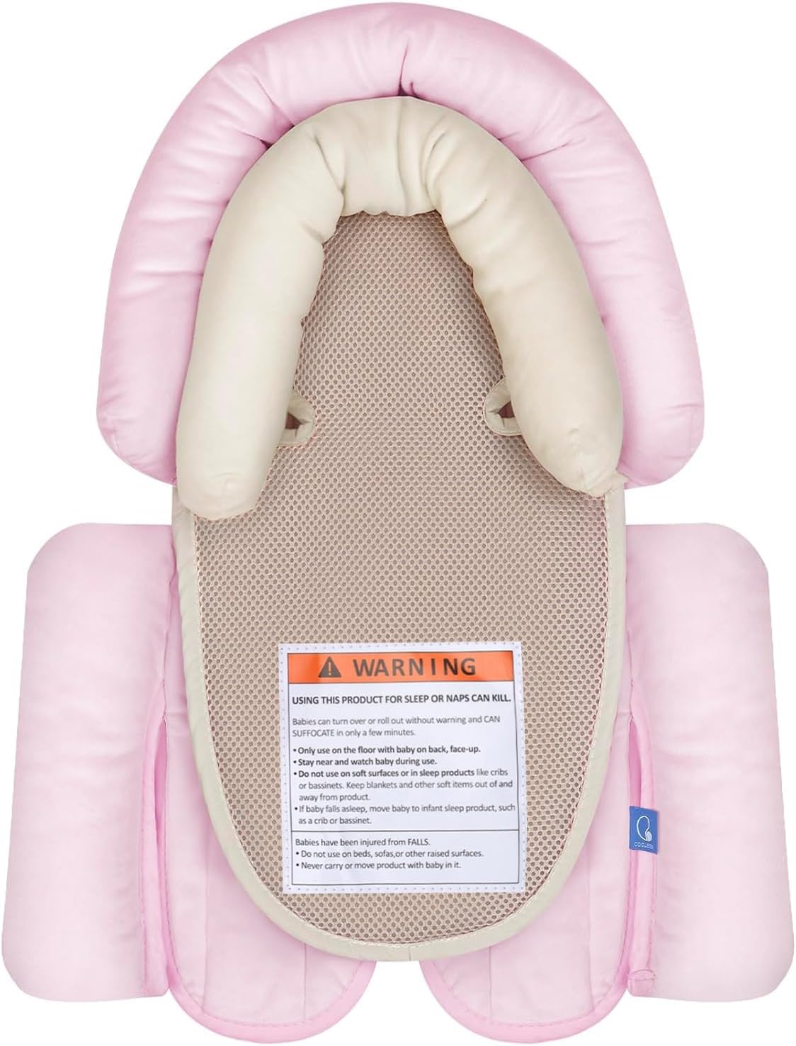 COOLBEBE Upgraded 3-in-1 Babybody Support for Newborn Infant Toddler - Extra Soft Car Seat Insert Cushion Pad, Perfect for Carseats, Strollers, Swings, Pink
