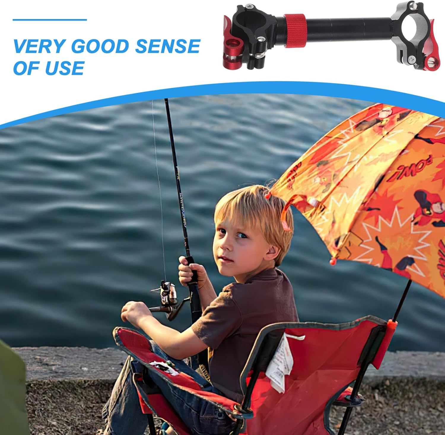 Baluue Magnalium Material Fishing Chair Umbrella Bracket Easy Install Bracket