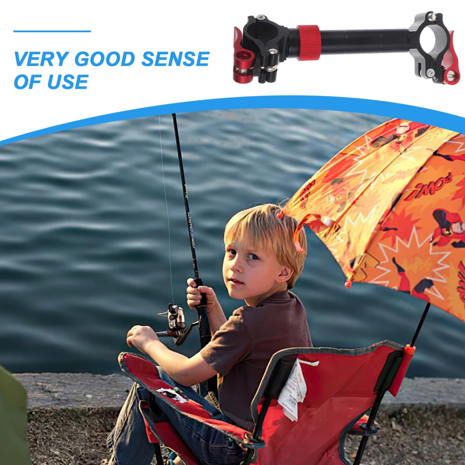 Baluue Magnalium Material Fishing Chair Umbrella Bracket Easy Install Bracket