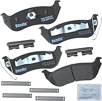Vista 240 de Bendix Priority1 CFC154 - Juego de pastillas de freno de disco para Avanti II, Century, LeSabre, Regal, Riviera, chasis comercial, DeVille