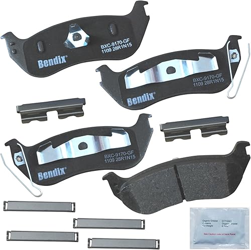 Miniatura 240 de Bendix Priority1 CFC154 - Juego de pastillas de freno de disco para Avanti II, Century, LeSabre, Regal, Riviera, chasis comercial, DeVille