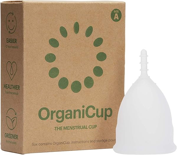 OrganiCup Size A Menstrual Cup with 8 Hours Protection