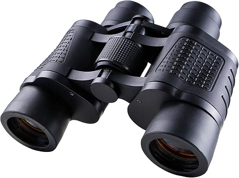 80x80 HD Compact Binoculars for Adults, High Powered, Waterproof & Fogproof, Low Light Vision, Large View, 3000m Field of View, Optical Telescope Night Binoculars