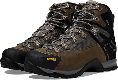 ASOLO Mens FUGITIVE GTX Water-Resistant Breathable Suede Nylon Trekking Low Ankle Hiking Boots | Toe Rubber Cap