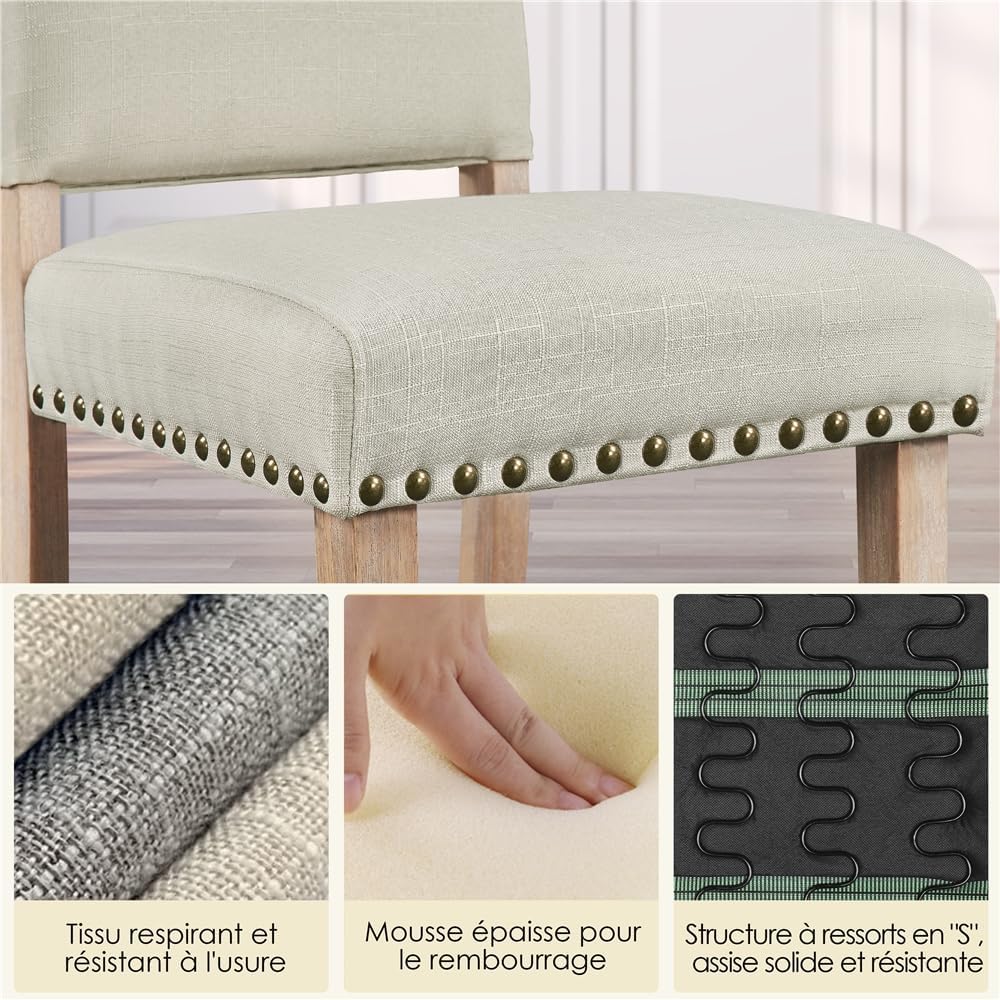 Close-up showing the breathable fabric, thick foam padding, and 'S' spring structure of the chair seat.
