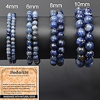 Vista 458 de MASSIVE BEADS Pulsera elástica de yoga hecha a mano con piedra natural, cristal curativo, energía, regalos para adultos unisex de 0.157 in, 0.236