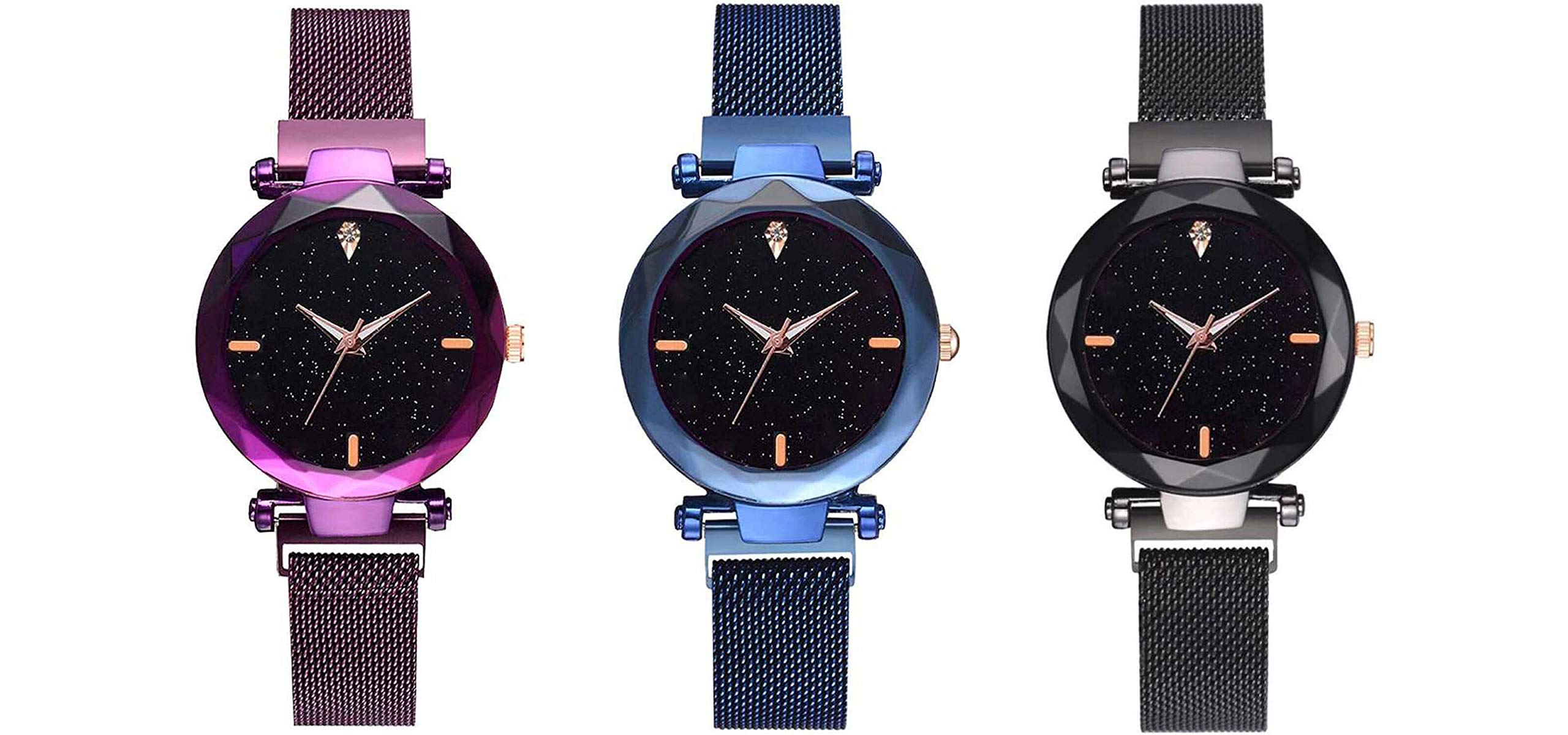 The Shopoholic Analogue Womens Watch (Black Dial Assorted Colored Strap) (Pack of 3) (B0819W7KX9) Amazon Price History, Amazon Price Tracker