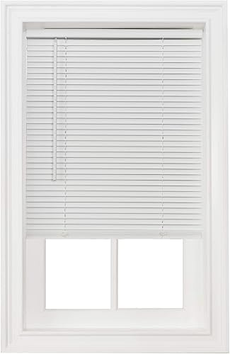 Ben&Jonah PrimeHome Collection - Mini persiana sin cordones Anochecer Collection de 1 pulgada para oscurecer la habitación, 27x64 pulgadas, color