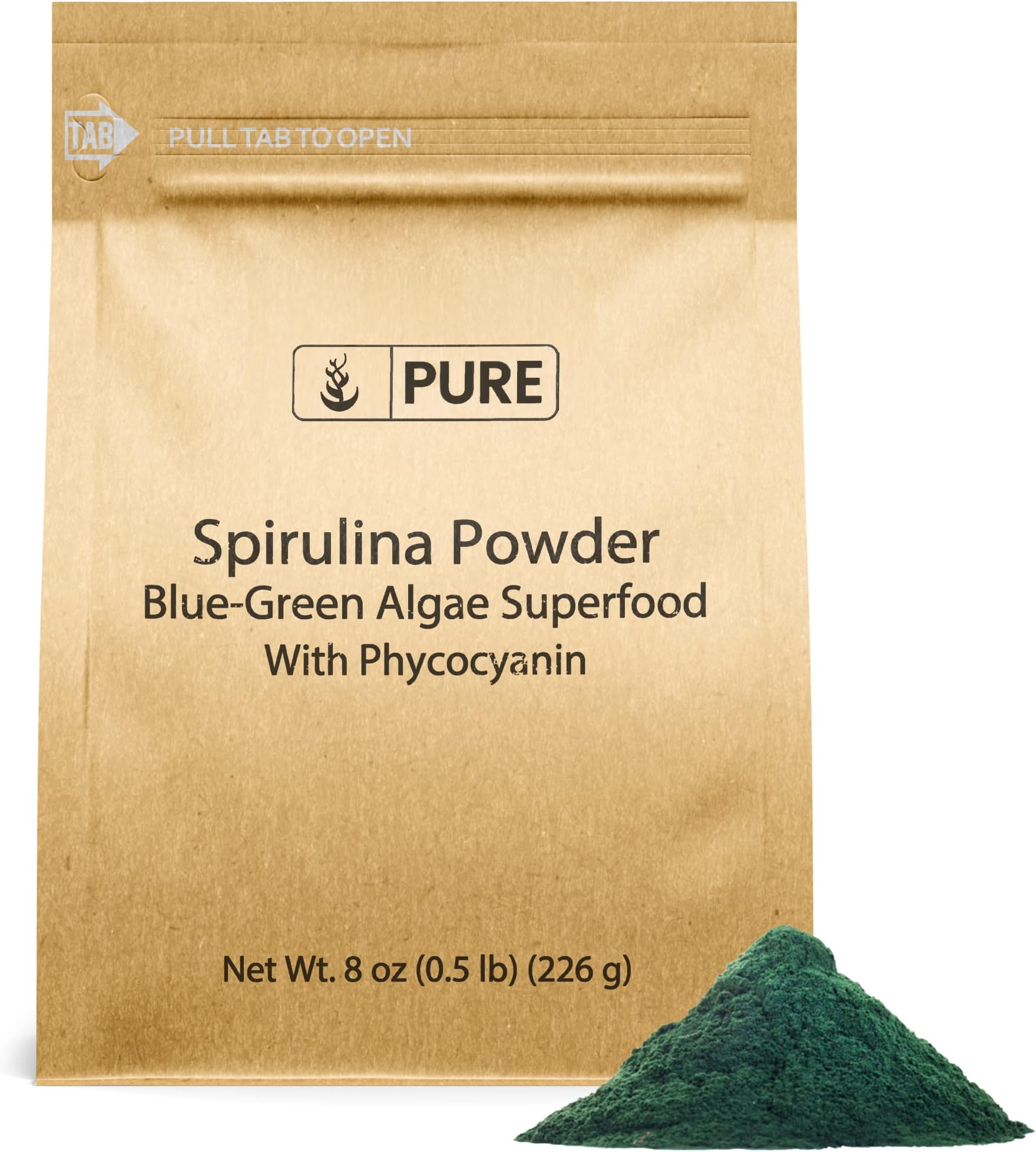 Amazon.com: Premium USDA Organic Spirulina Powder - Organic Spirulina ...