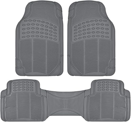 BDK Original ProLiner - 3 alfombrillas de goma resistente pparte delantera y trasera de automóvilVUDcamionetacamión, protección de suelo ptodo