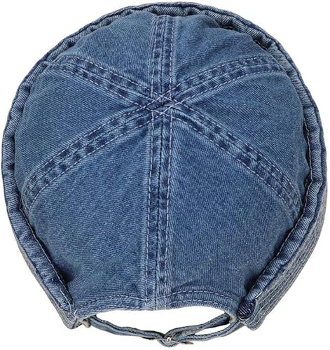 Miniatura 3 de jerague Gorros sin ala con hebilla de cuero ajustable Street Casual Docker Beanie Skull Caps