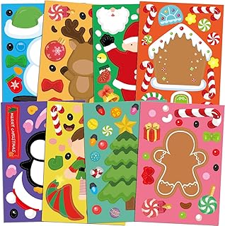 Ceiba Tree 48 Pcs Christmas Stickers Make Your Own Christmas Sticker She...