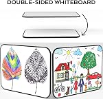 Nicpro Dry Erase Whiteboard A3, Magnetic Double Sided 12 x 16 White Board with Black Border, Including 8 Water-Based Pens and 1 Eraser for Kid Writing & Drawing, Student School, Classroom, Home Use