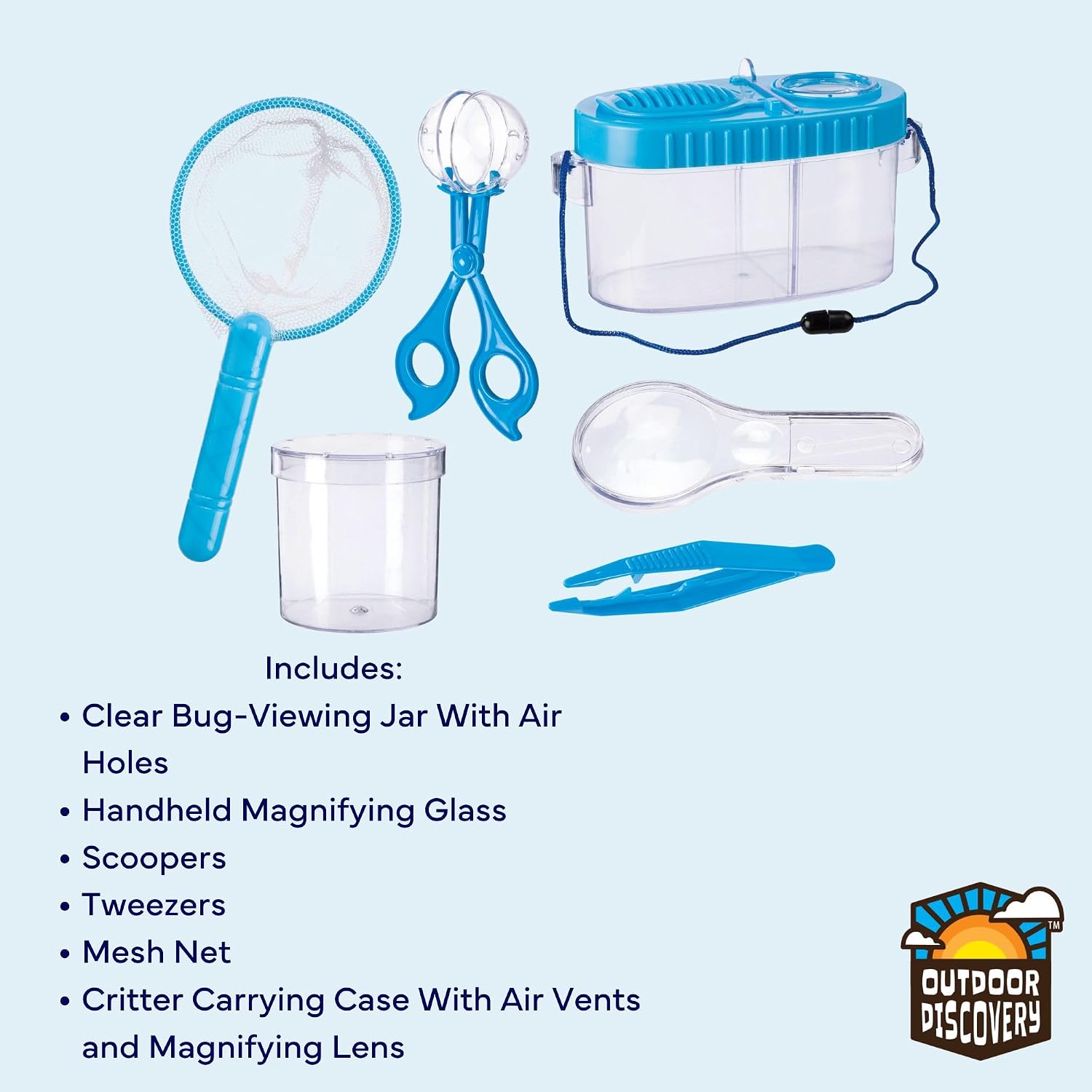 Backyard Nature Explorer Set for Kids, Bug Catching Science Kit, Outdoor STEM Educational Toy for Camping & Backyard Adventures, Ages 5+ - Outdoor Discovery