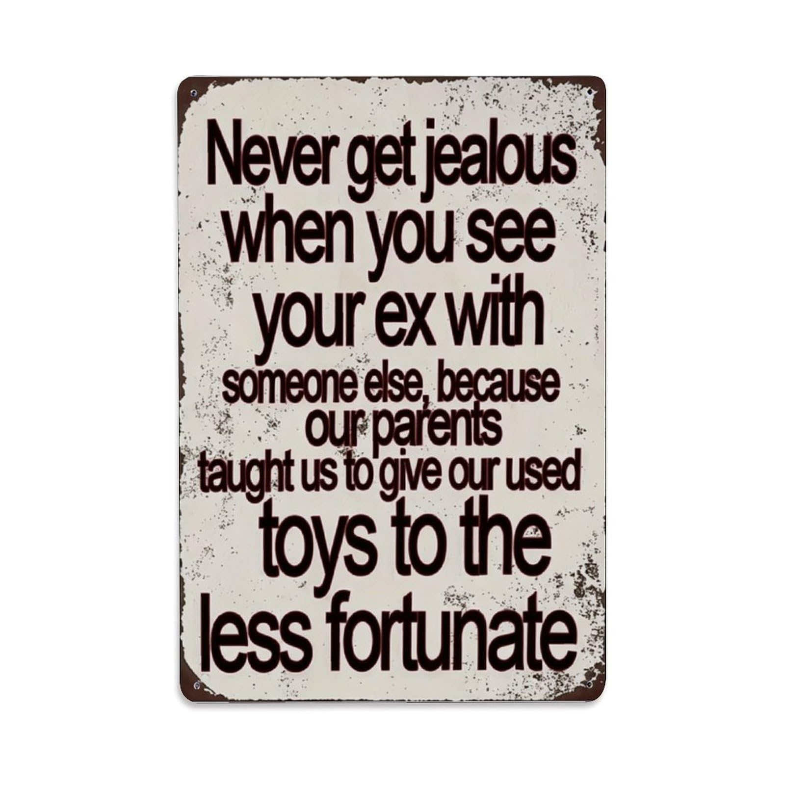 Ldfuieksufg Style Ex Joke Vintage Sign Vintage Aluminium Metal Sign, Retro Wall Decor For Home, Bar, Garage & Farmhouse 30X20cm