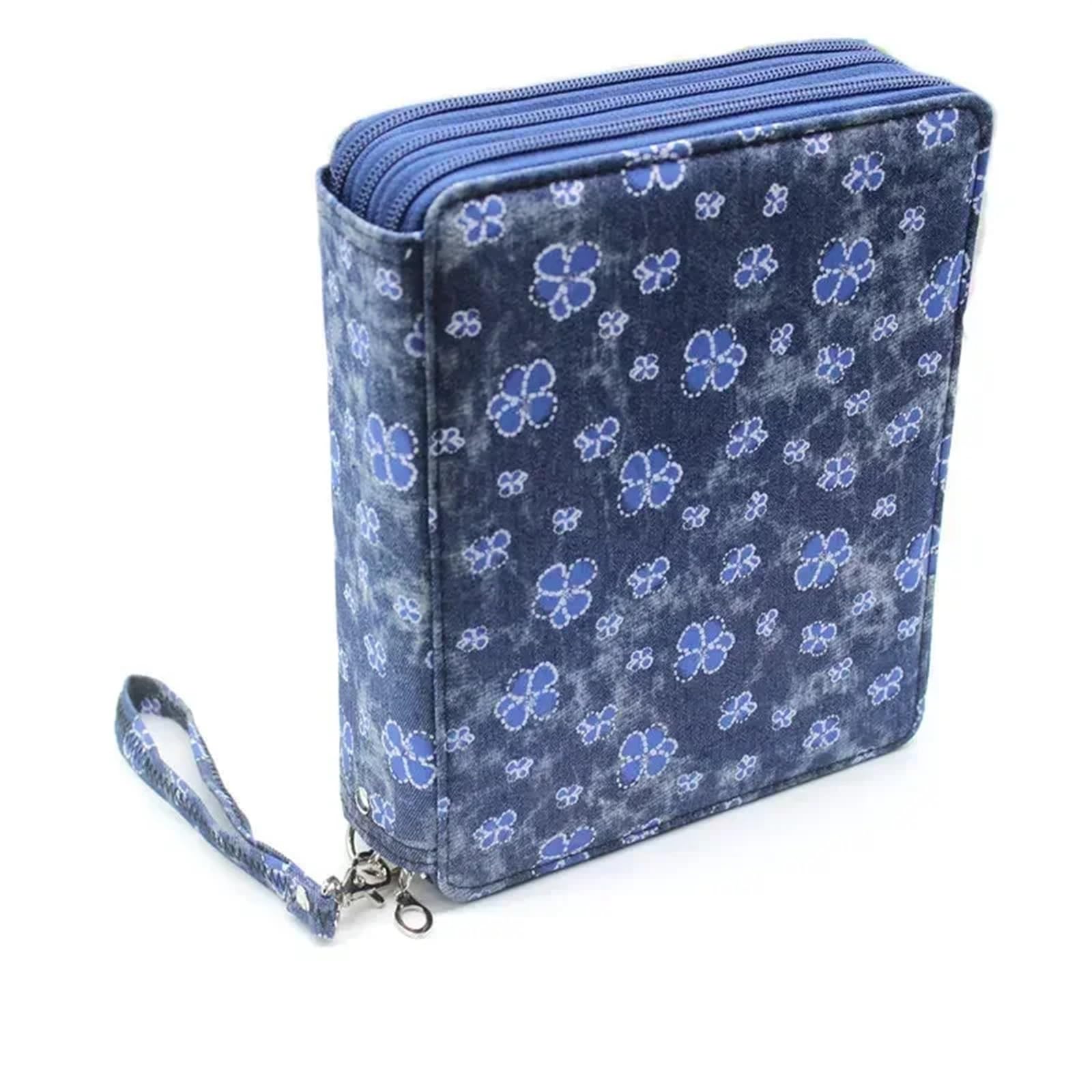 Bolsa de papelería PU Gran Capacidad, Estuche for lápices con Agujeros 127/150/184/200, Piel sintética, Cremallera for Estudiantes(127 holes5)