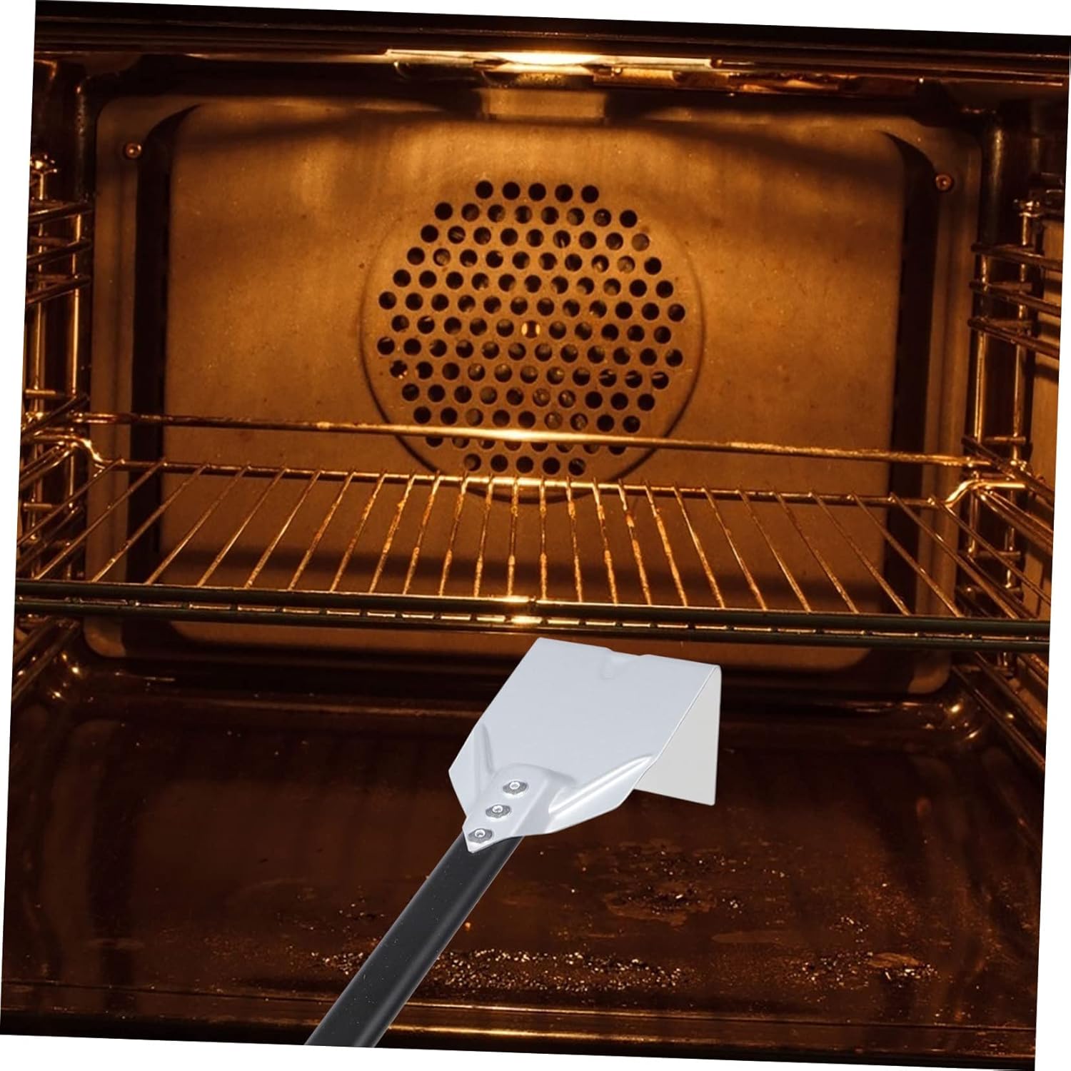 Fireplace Cleaning Tool Handle Ash Scraper for Efficient Removal Kitchen Accessory for Grills and Ovens Lightweight Sturdy Design