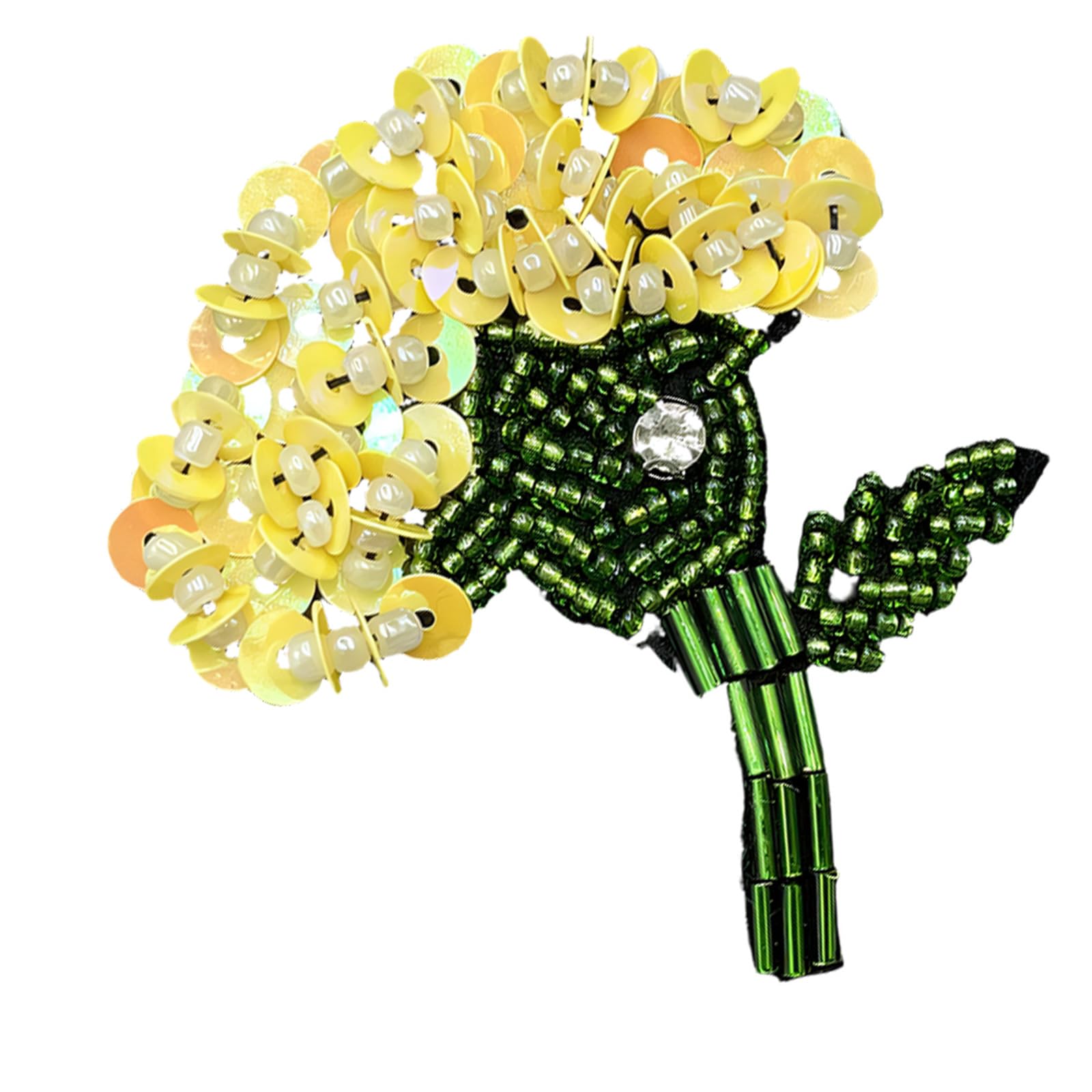Beaded Flower Applique for Clothes Bags Hats, Hand Sew Embroidery Accent for Sewing Craft Decor and Costume Trim Beaded Flower Applique Floral Embroidery Accent Clothes Bags Hats Costume Trim Sewing